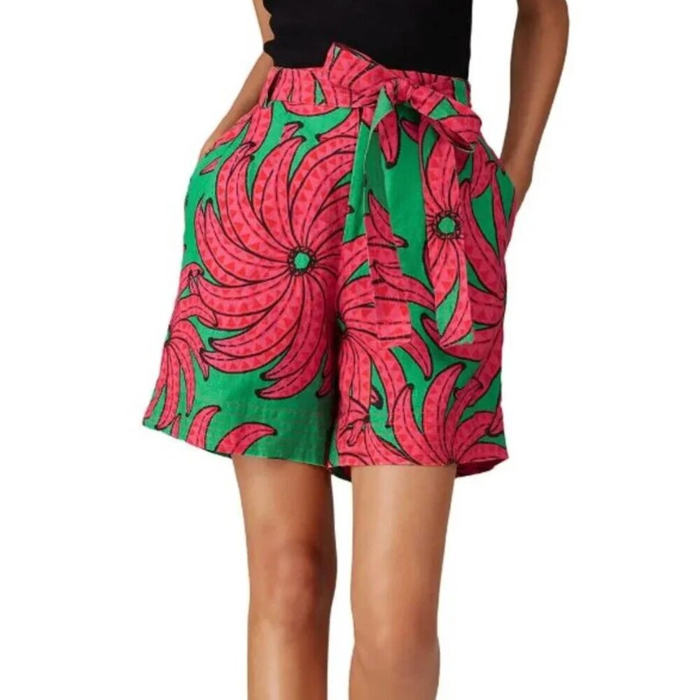 Farm Rio Anthropologie Banana Alberto Pitta Linen Shorts - size XS